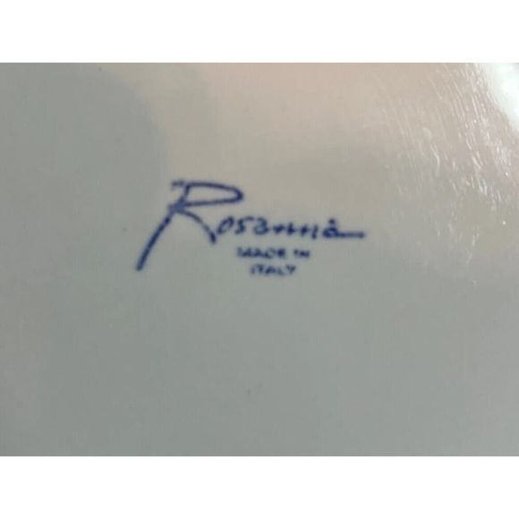 Rosanna Chateau Haut Bages & Lafaurie-Peyraguey 8 Plate Set 7” Italy Gold Rim - Picture 13 of 14